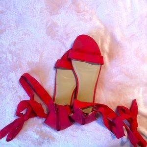 Red sandals
